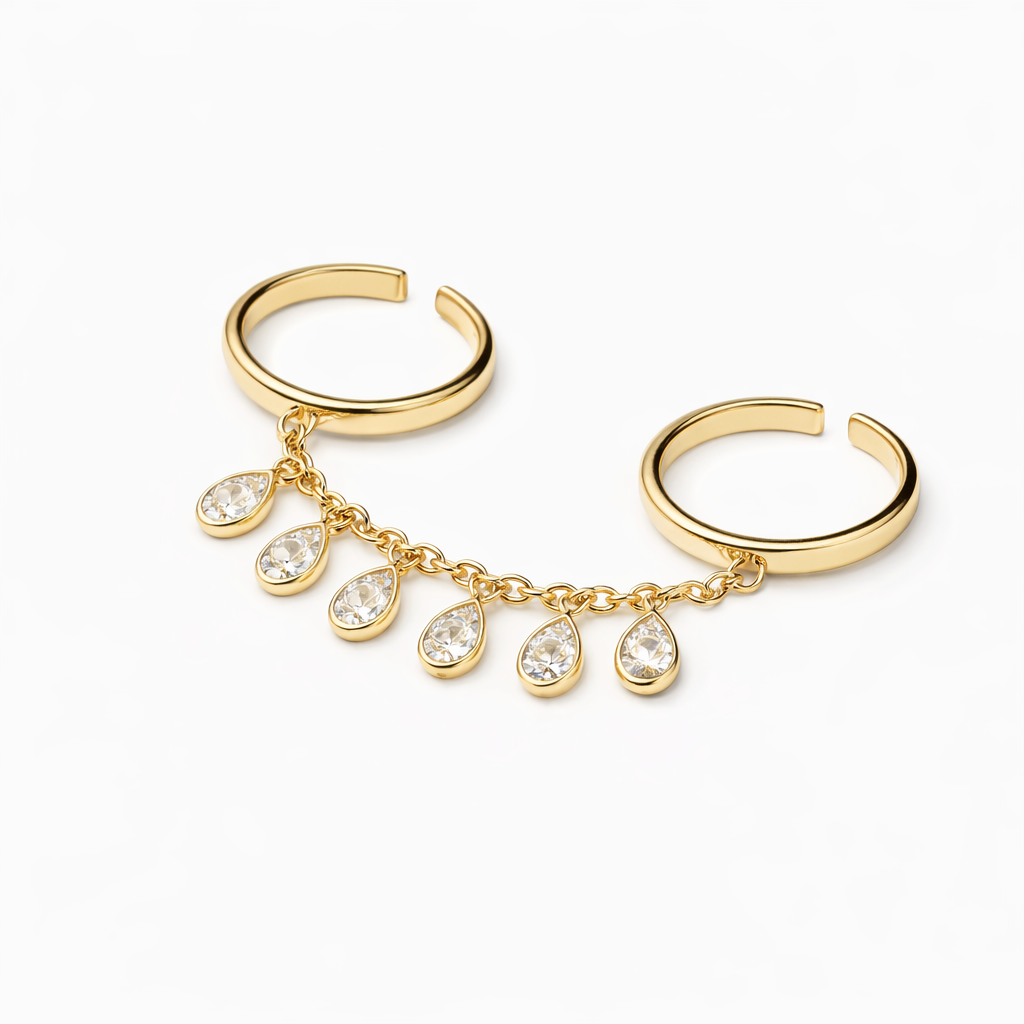 Celeste Adjustable Chain Ring