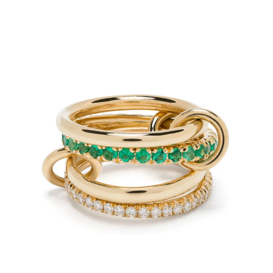The Stack Ring in Green