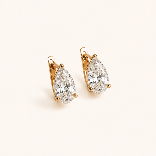 PEAR STUD EARRINGS