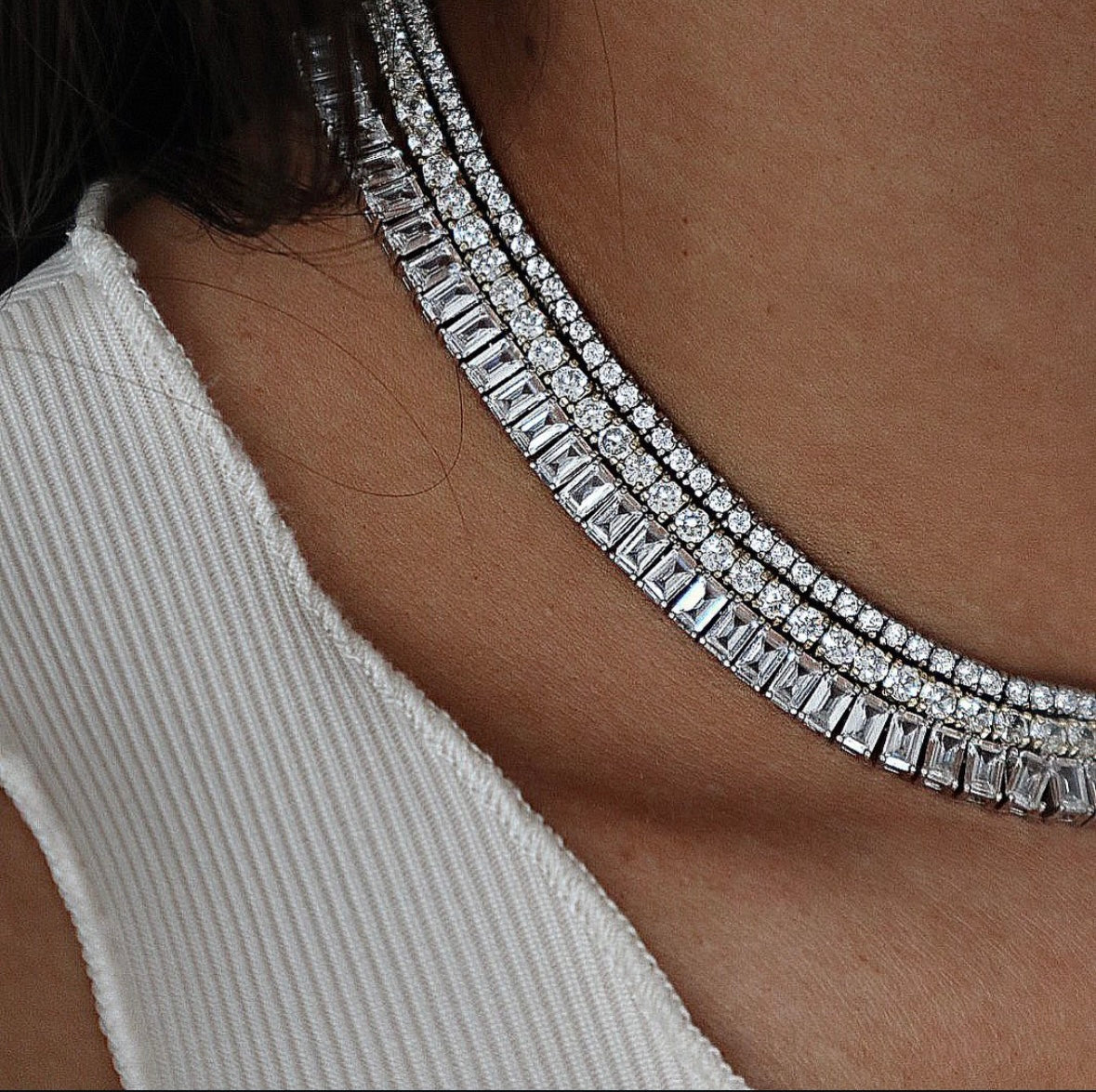 Seen Classic Tennis Necklace 6mm