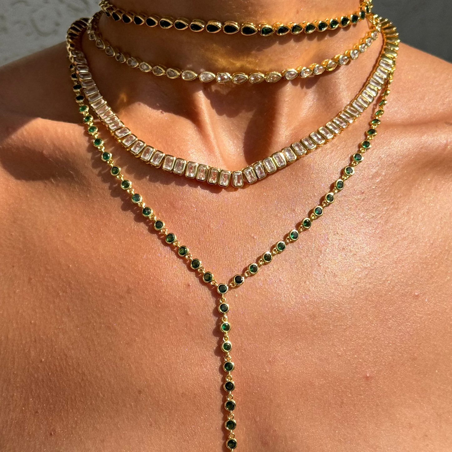 Baguette Golden Necklace