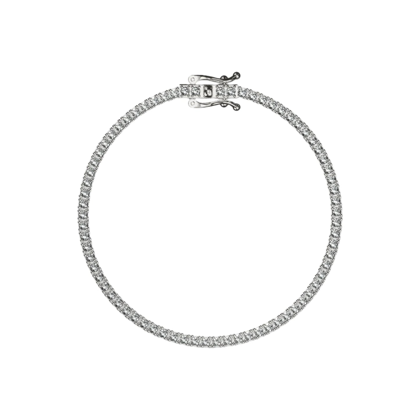 Seen Silver Classic Tennis Bracelet