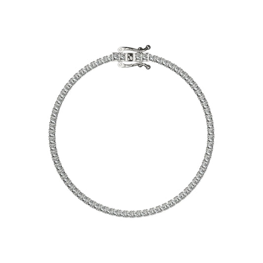 Seen Silver Classic Tennis Bracelet
