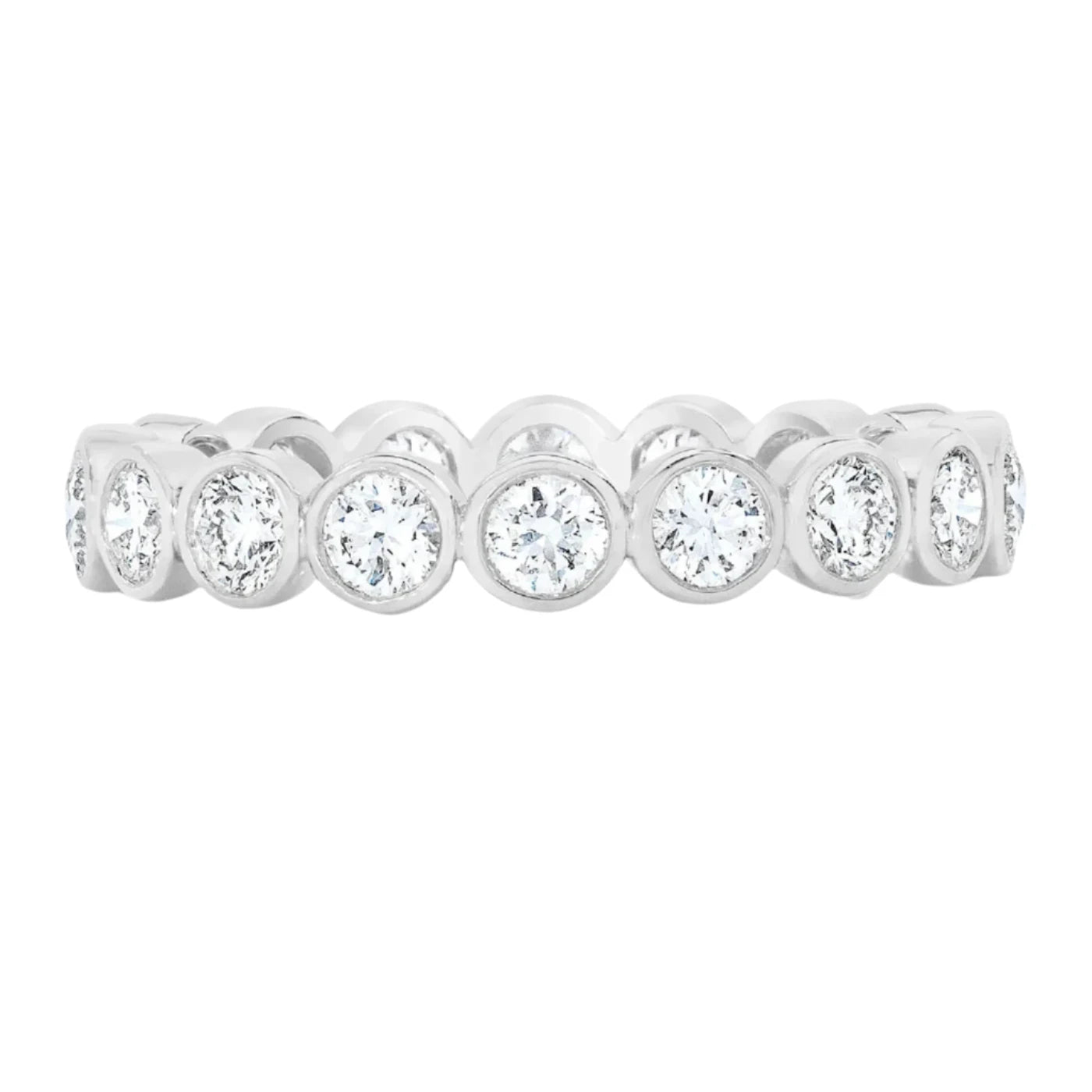 Diana Bezeled Silver Ring