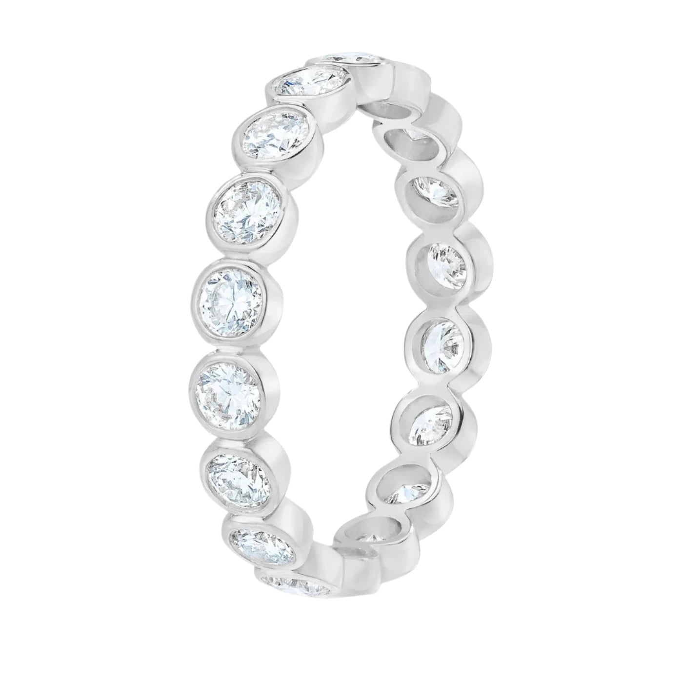 Bezeled Diana Bezeled Silver Ring – SEEN STUDIO