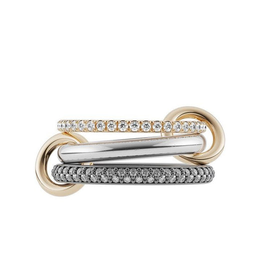 The Stack Ring Black